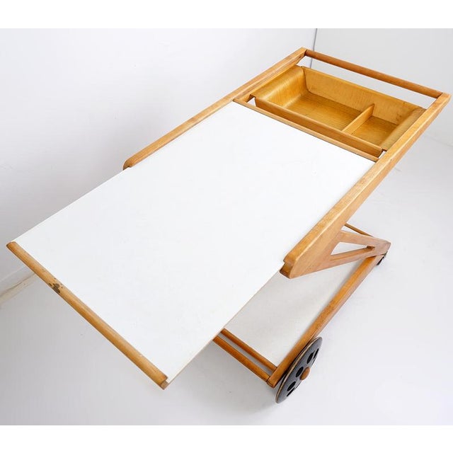 Mobilo Pe03 Serving Trolley by Cees Braakman for Pastoe, 1950s For Sale - Image 6 of 15