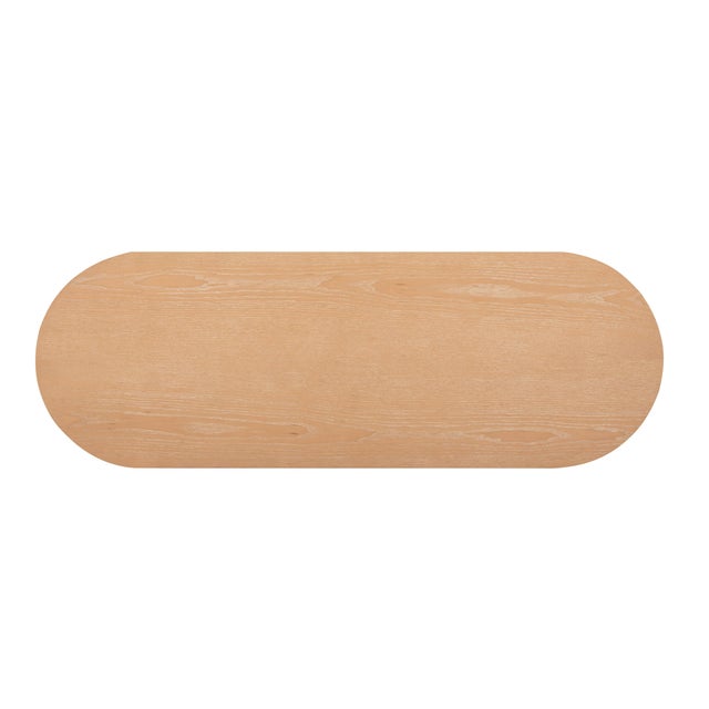 2020s Marlow Natural Wood Writing Desk For Sale - Image 5 of 11