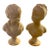 Borghese Plaster Bust Sculptures - A Pair For Sale