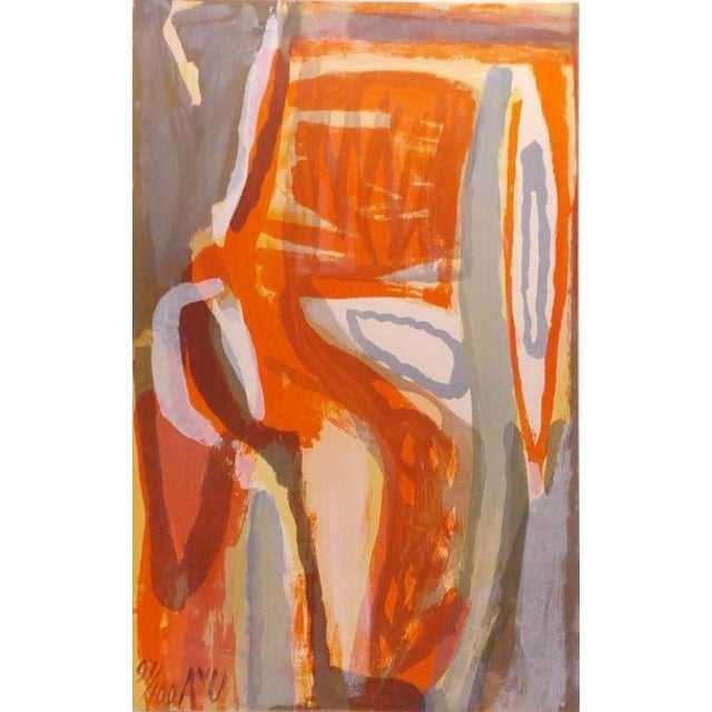 Modern Bram Van Velde, Ecoute (Listen), 1974, Lithograph For Sale - Image 3 of 3