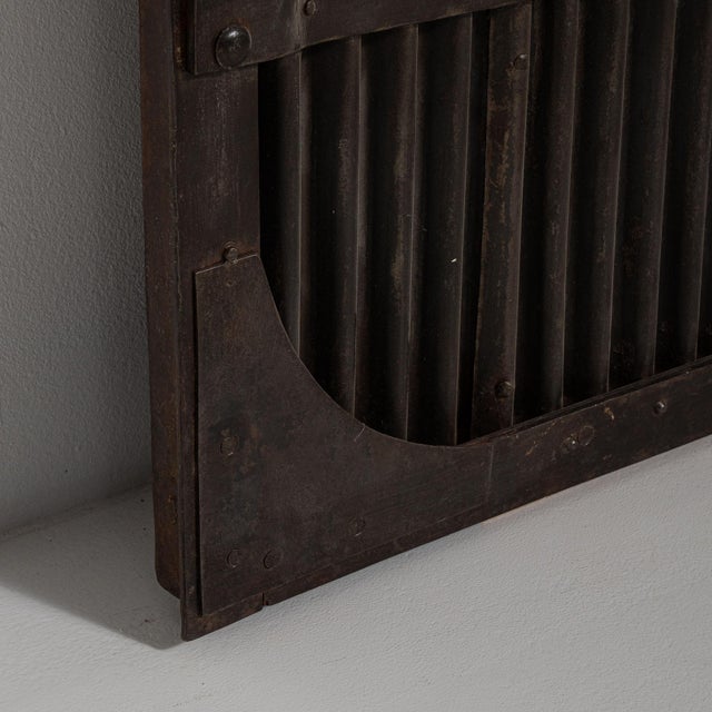 Metal Early 20th Century Czech Republic Black Iron Door For Sale - Image 7 of 17