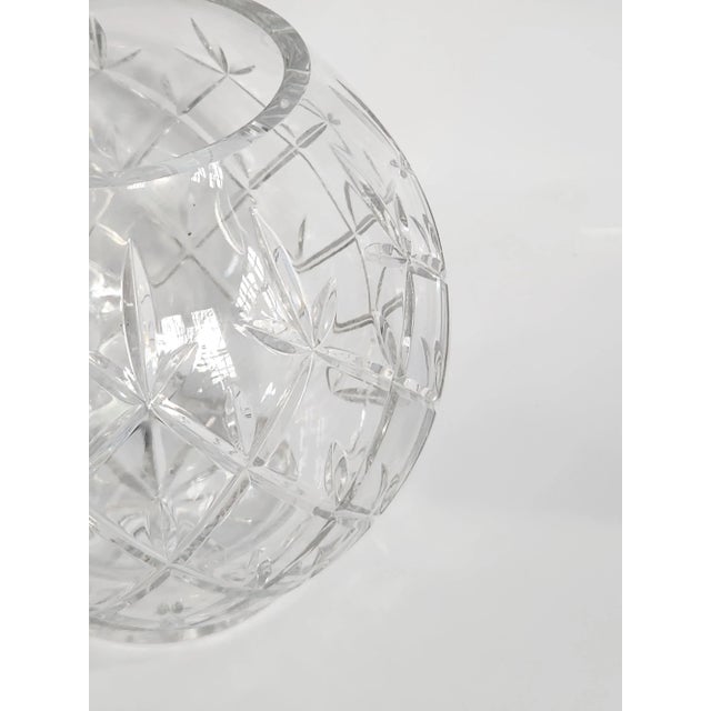 White Early 20th Century Fabergé Round Crystal Vase, Globe Crystal Vase For Sale - Image 8 of 11