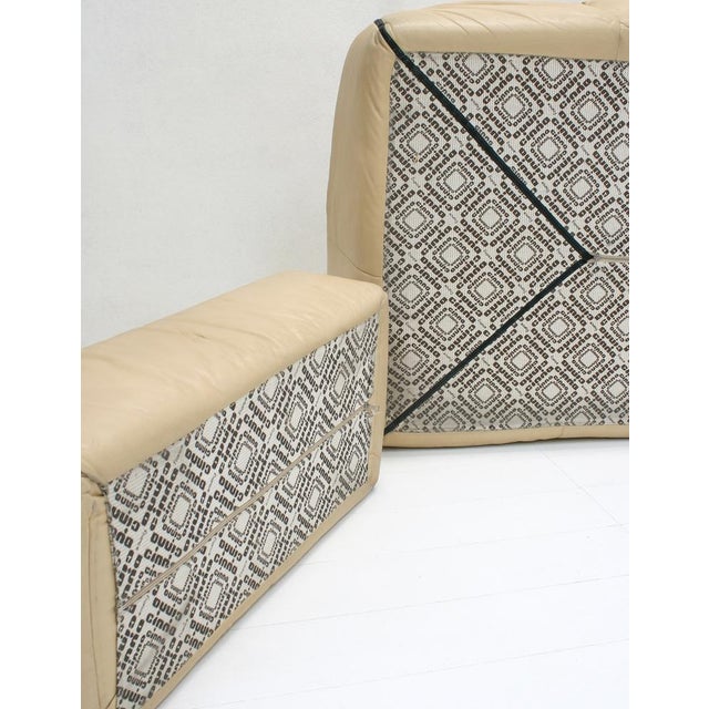 Leather Plumy Sofa & Ottoman by Annie Hieronimus for Cinna, 1980s, Set of 2 For Sale - Image 9 of 14