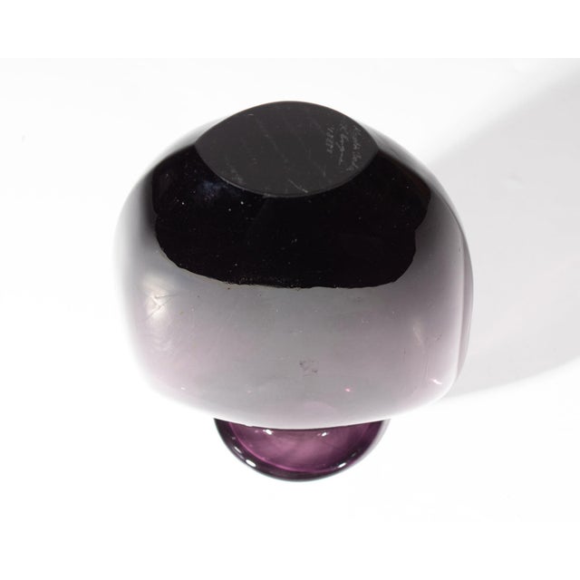 Early 21st Century “Swing” Purple Glass Vase by Kjell Engman for Kosta Boda For Sale - Image 5 of 6