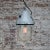 1970s Industrial Clear Glass & Grey Pendant Light For Sale - Image 5 of 6