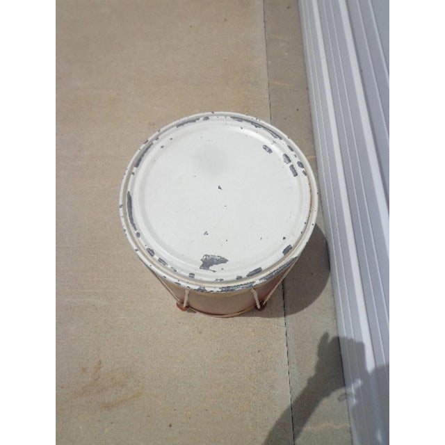 Mid 20th Century Antique Drum Side Patriotic American Hand Painted Eagle Vintage Flag Decor For Sale - Image 5 of 10