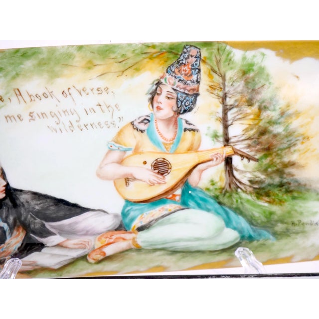 Large Hand Painted German Porcelain Covered Box For Sale In New York - Image 6 of 7