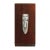 1960s Easter Island-ish petite bas relief tribal-style sculpture mounted to a chunk of solid mahogany. Chamfered edge at...