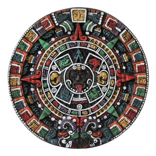 Vintage Aztec Wall Calendar, 1950s For Sale