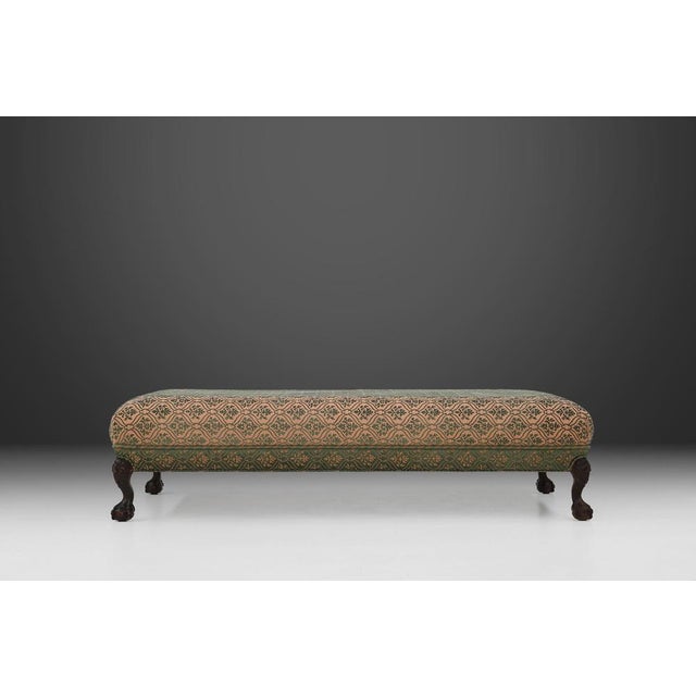 Set of Large Victorian Sofa and Ottoman, 1890s For Sale - Image 18 of 18