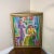 Figurative 1970s Vintage Colorful Figurative Painting on Canvas Signed Holy ~ Framed For Sale - Image 3 of 8
