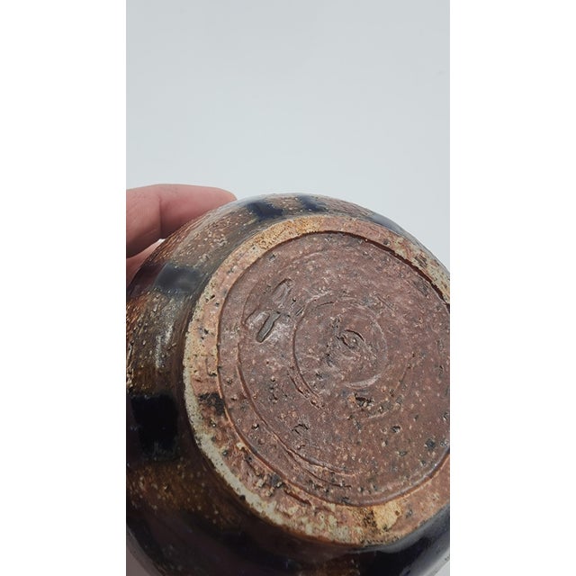 Mid 20th Century Studio Pottery Drip Glaze Weed Pot For Sale In Philadelphia - Image 6 of 14
