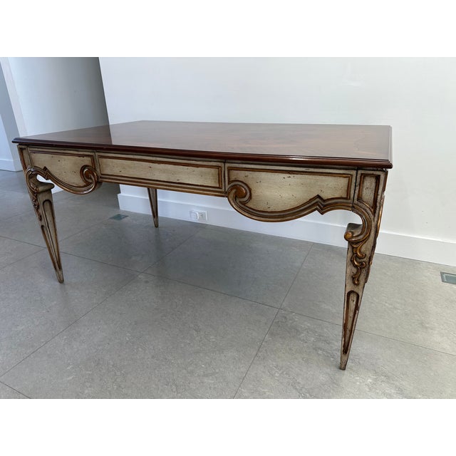 Wood Karges Venetian Table Desk For Sale - Image 7 of 8