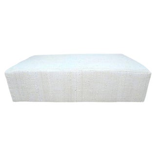 Fragments Identity Organic Handwoven Cocktail Ottoman For Sale