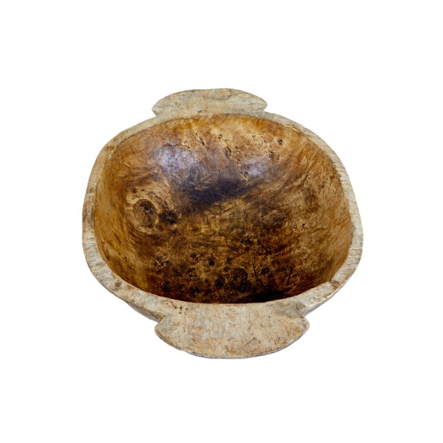 Wood Large Early 20th Century Wooden Bowl, 1900s For Sale - Image 7 of 8