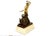 Metal Art Nouveau Allegorical Female Nude, Early 20th Century, Gilt Bronze Sculpture For Sale - Image 7 of 10