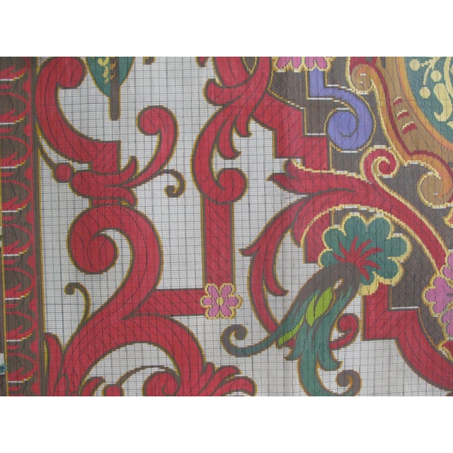 19th c. French original textile design. Gouache on paper. Each design is a one-of-a-kind, hand-painted work. The designs...