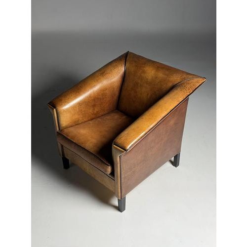 Art Deco Sheepskin Club Armchairs, Set of 2 For Sale - Image 3 of 11