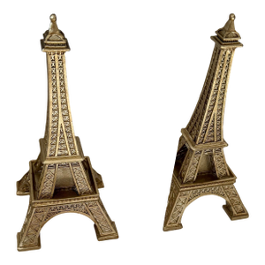 Eiffel Tower Lucite Bookends, Pair