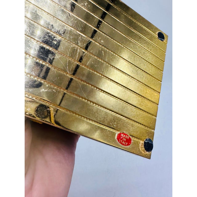 Italian Vintage Italian Gold Metal Trinket Box For Sale - Image 3 of 6