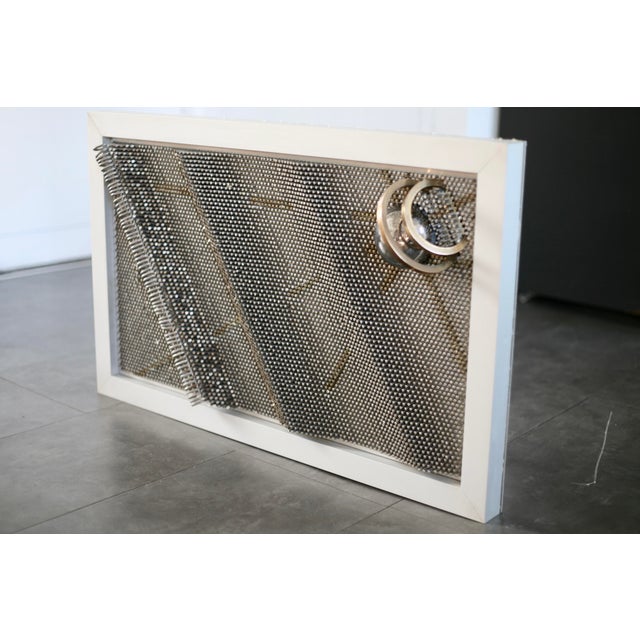 Sculpture, 1980s, Steel Rods with Aluminum Support For Sale - Image 13 of 18