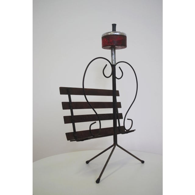 Metal Combined Ashtray & Magazine Rack, 1950s For Sale - Image 7 of 16