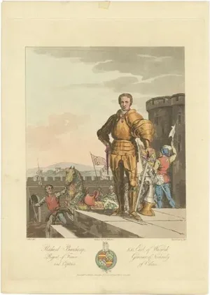Atkinson, Illustration of Richard Beauchamp, 5th Earl of Warwick, 1812, Print