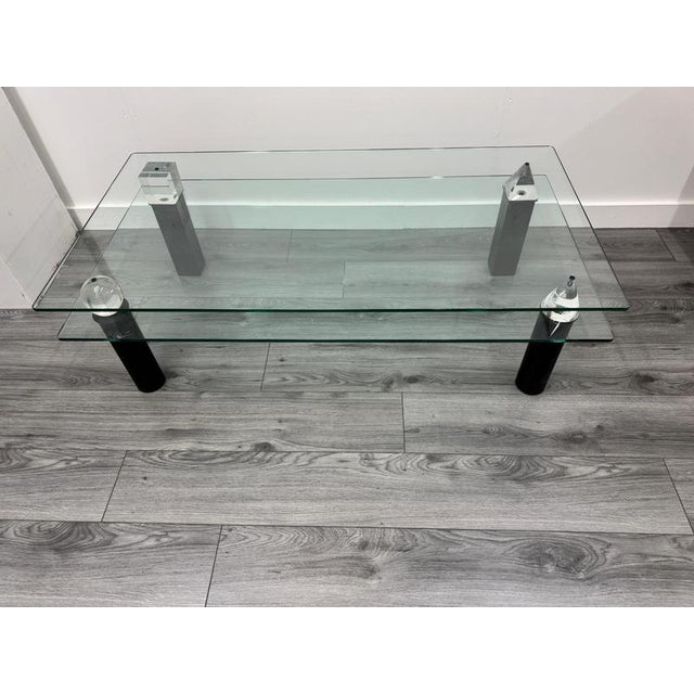 Two-Tiered Architecture Coffee Table by Lella and Massimo Vignelli, 1970s For Sale - Image 9 of 11