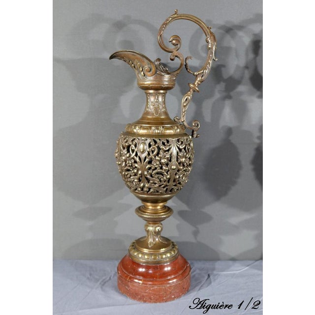 Art Nouveau Bronze Ewers, 1910, Set of 2 For Sale - Image 5 of 18