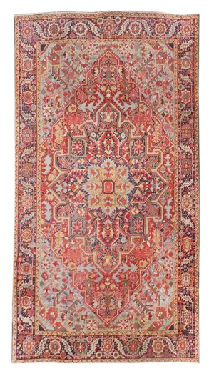 1920s Antique Persian Heriz/Serapi Rug-9′4″ × 12′1″