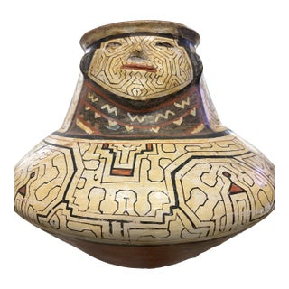 Rare Peruvian Shipibo Vase For Sale