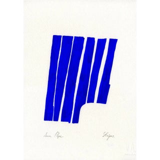 Contemporary Abstract Gouache Original Painting For Sale