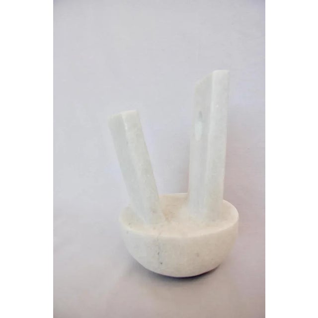 Abstraction Naxian Marble Shelf Sculpture from Tom Von Kaenel For Sale - Image 3 of 10