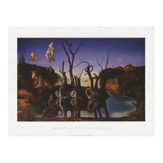 Salvador Dali Reflection of Elephants, 2001 For Sale