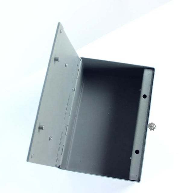 Vintage Steel Safe Deposit Box, Czechoslovakia, 1980s For Sale - Image 11 of 13