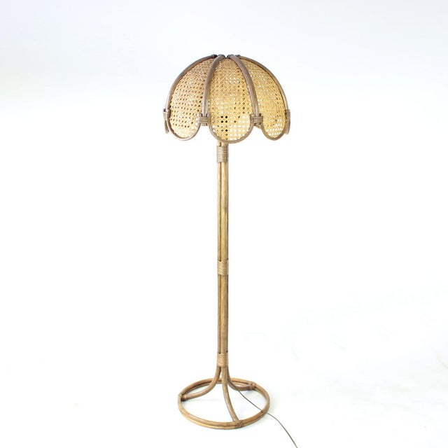 Freestanding Floor Lamp in Bamboo, Czech Republic, 1990s For Sale - Image 9 of 11