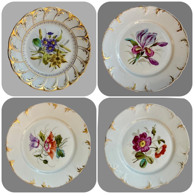 Early 20th Century 12 Piece Bavarian Dessert Plate Collection – Late 1800s to Mid-20th Century For Sale - Image 5 of 10