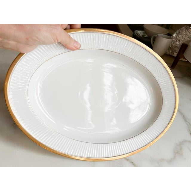 1970s Fitz & Floyd Platine d'OR Oval Serving Platter For Sale In Chicago - Image 6 of 8