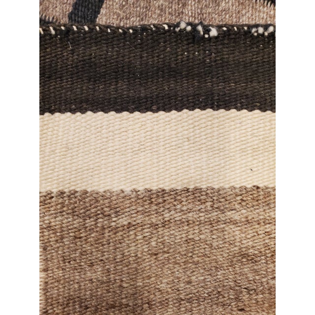 Antique Tan Navajo Style Handmade Rug 8'5x12'6 For Sale - Image 11 of 12