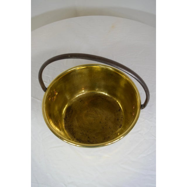 Victorian Heavy Brass Pan For Sale - Image 6 of 7