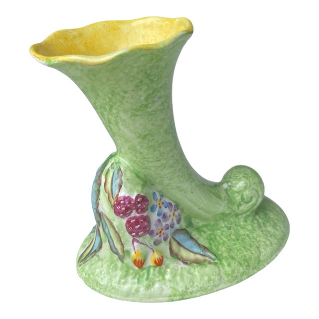1950s James Kent Fenton Cornucopia Bud Vase For Sale