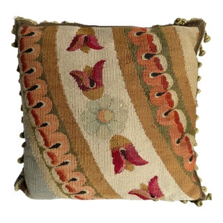 Aubusson French 1800 Pillow For Sale