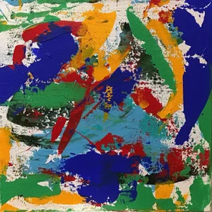 “AS052222” Contemporary Acrylic Abstract Painting on Stretched Canvas
