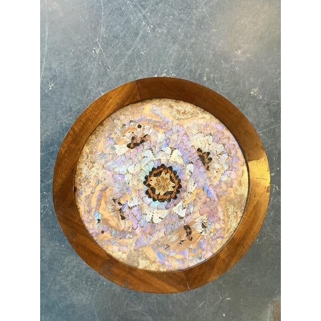 Brown Vintage Turned Wood Butterly Wing Table For Sale - Image 8 of 12