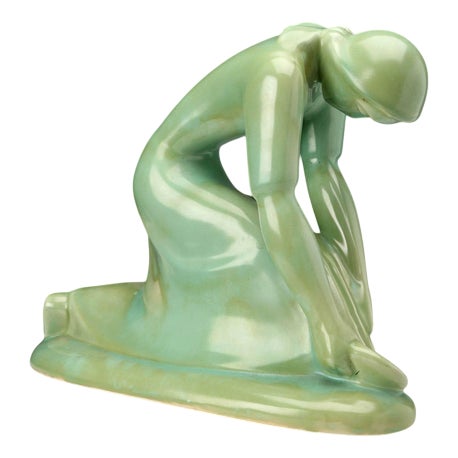 The Harvester in Ceramic by Angelo Biancini for Laveno, Italy, 1940s For Sale