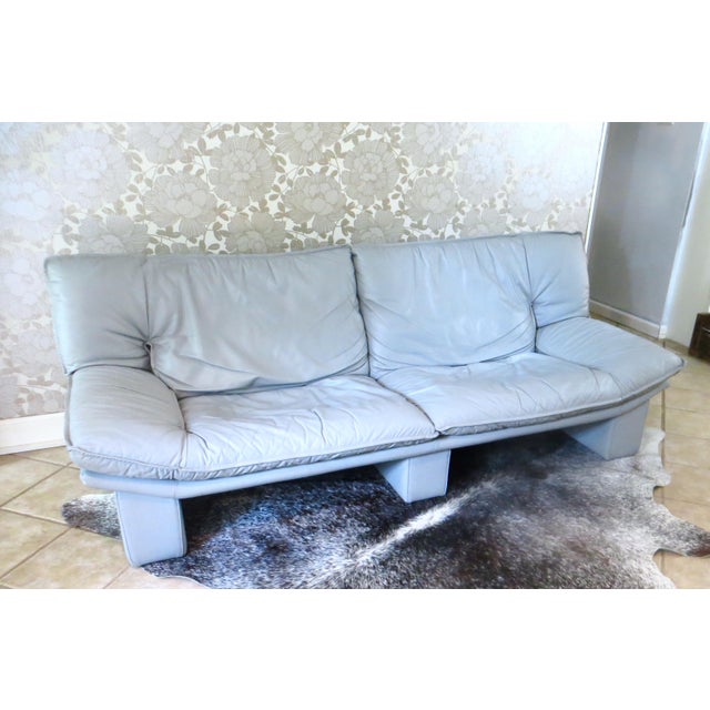 Vintage Italian Leather Sofa by Nicoletti Salotti Chairish