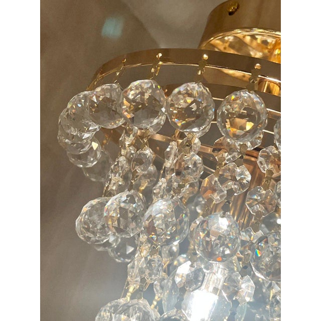 Italian Crystal Ceiling Light from Swarovski, 2000s For Sale - Image 5 of 8