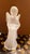 Mikasa Highly Collectable Vintage Mikasa Frosted Satin Glass Christmas Angel Figurine With Hymnals, Nightlight For Sale - Image 4 of 5