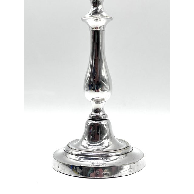 Antique Silver Candlestick by Felix Cheron for Christofle, 1890 For Sale - Image 5 of 12
