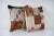 Mid-Century Modern Turkish Patchwork Pillow Cover - A Pair For Sale - Image 3 of 4